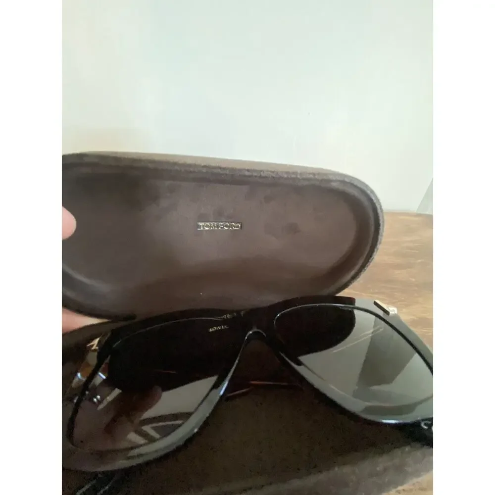 TOM FORD DASHA FT0822 52F Sunglasses Havana Frame‎ Brown Polarized Lens In Case